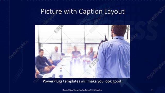 Picture with Caption presentation slide layout