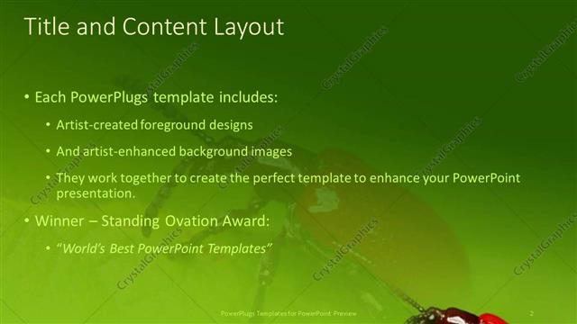 Title and Content presentation slide layout
