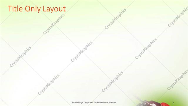 Title Only presentation slide layout