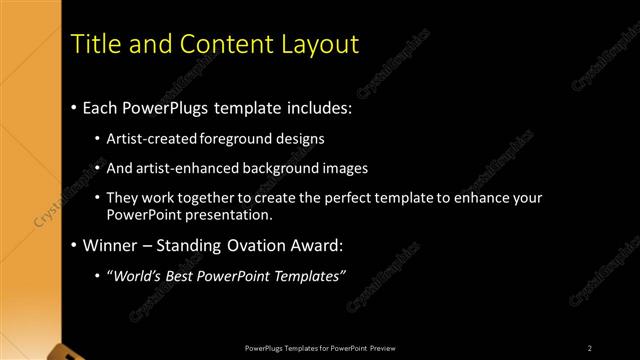 Title and Content presentation slide layout