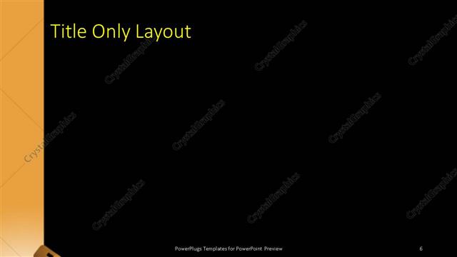 Title Only presentation slide layout