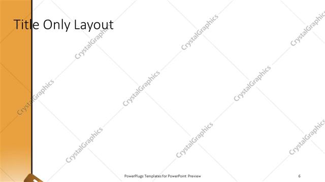 Title Only presentation slide layout