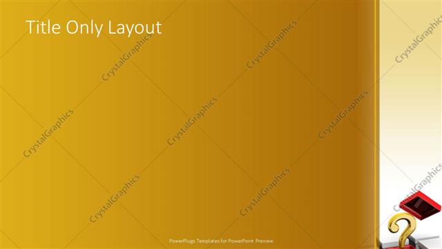 Title Only presentation slide layout