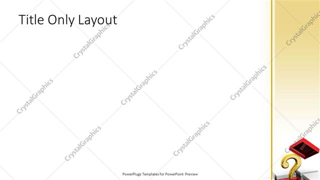 Title Only presentation slide layout