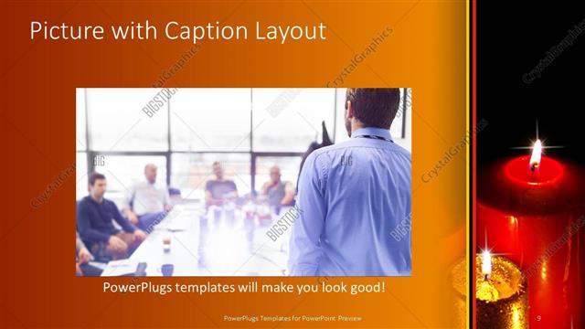 Picture with Caption presentation slide layout
