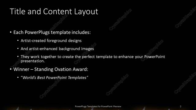Title and Content presentation slide layout