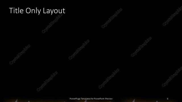 Title Only presentation slide layout