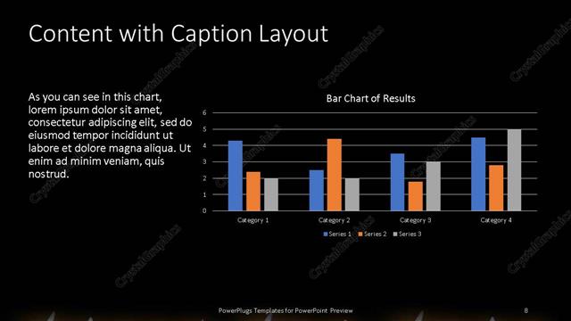 Content with Caption presentation slide layout