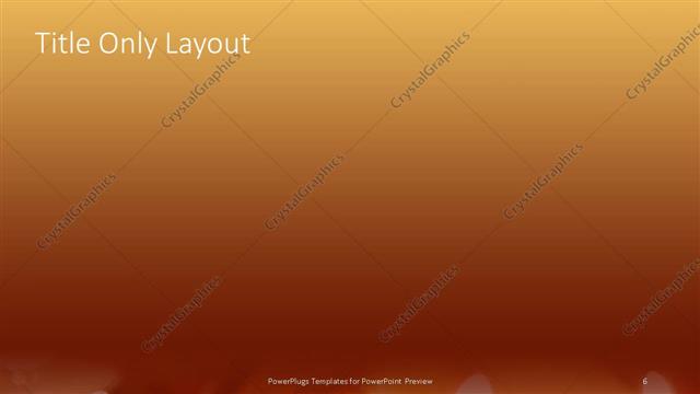 Title Only presentation slide layout