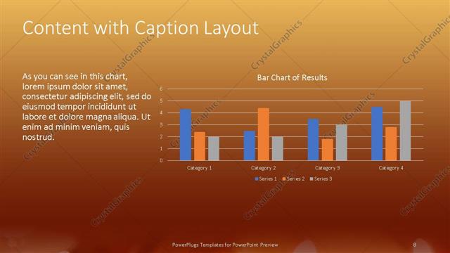 Content with Caption presentation slide layout