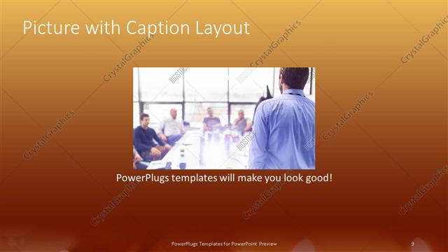 Picture with Caption presentation slide layout