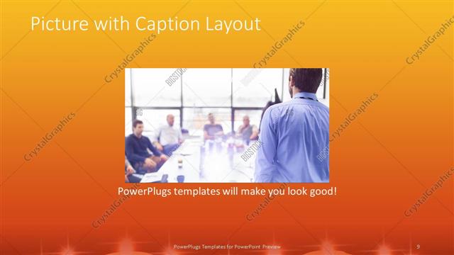 Picture with Caption presentation slide layout