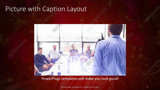 Picture with Caption presentation slide layout