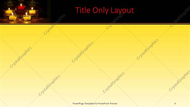 Title Only presentation slide layout