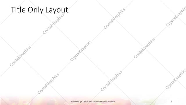 Title Only presentation slide layout