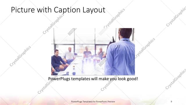 Picture with Caption presentation slide layout