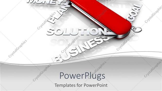  Presentation with related - A number of business related concepts in words