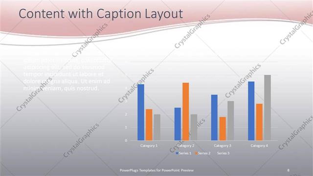 Content with Caption presentation slide layout