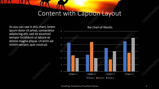Content with Caption presentation slide layout