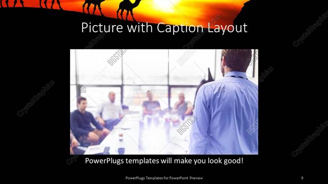Picture with Caption presentation slide layout