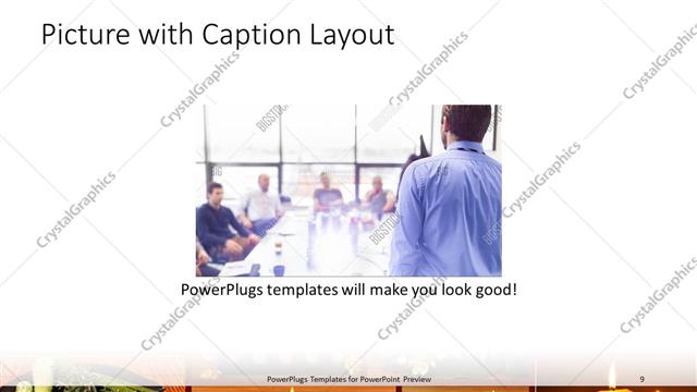 Picture with Caption presentation slide layout