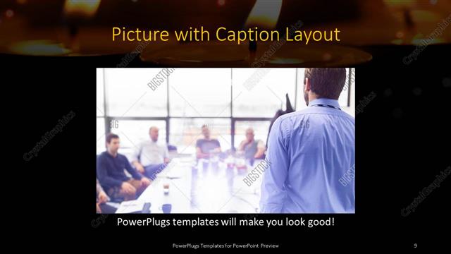 Picture with Caption presentation slide layout