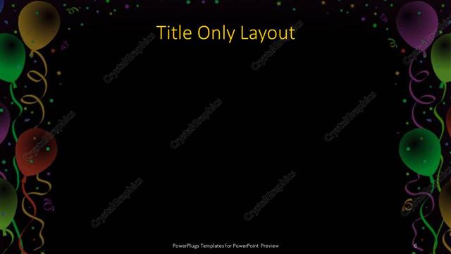 Title Only presentation slide layout