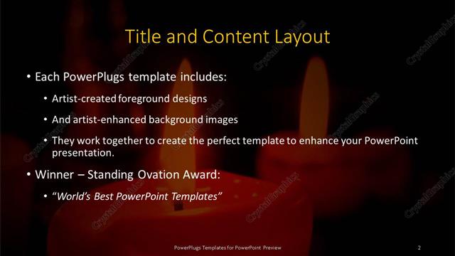 Title and Content presentation slide layout