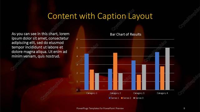 Content with Caption presentation slide layout