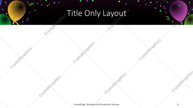 Title Only presentation slide layout