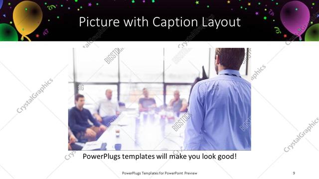 Picture with Caption presentation slide layout