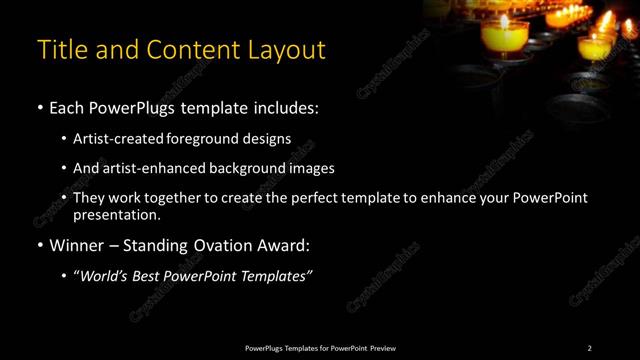 Title and Content presentation slide layout