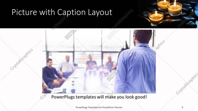 Picture with Caption presentation slide layout