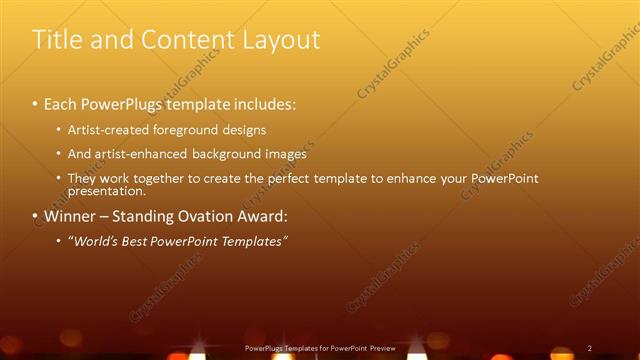 Title and Content presentation slide layout