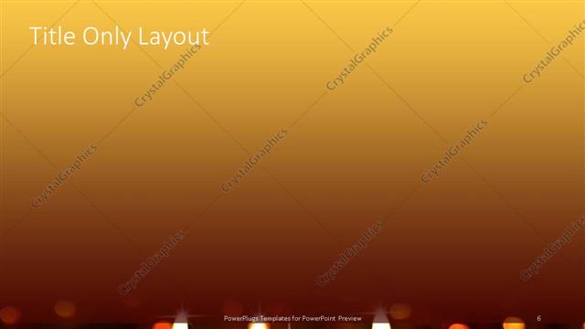 Title Only presentation slide layout