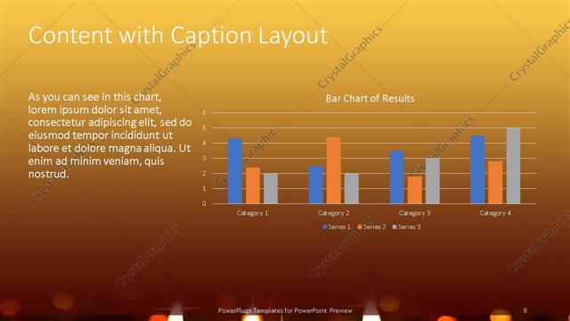 Content with Caption presentation slide layout