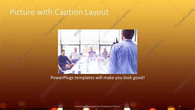 Picture with Caption presentation slide layout