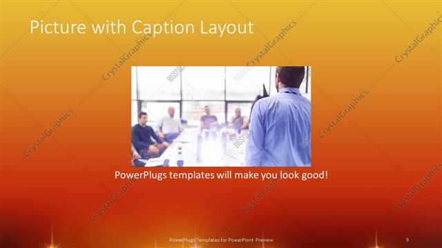 Picture with Caption presentation slide layout