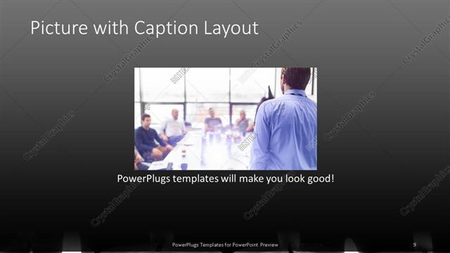 Picture with Caption presentation slide layout