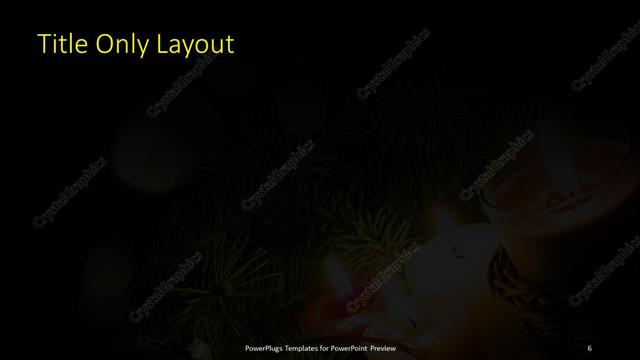 Title Only presentation slide layout