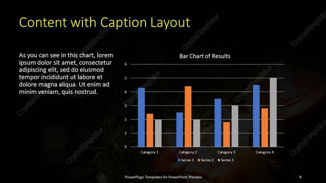Content with Caption presentation slide layout