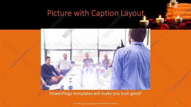 Picture with Caption presentation slide layout