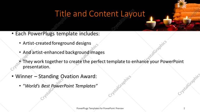 Title and Content presentation slide layout