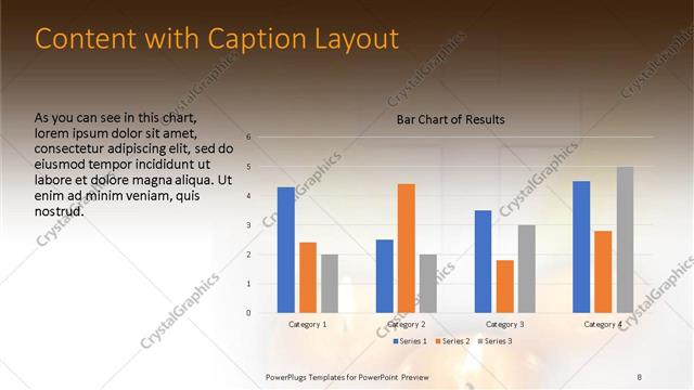 Content with Caption presentation slide layout