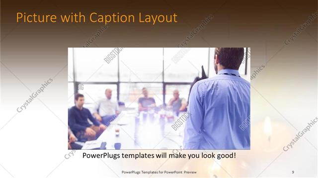 Picture with Caption presentation slide layout