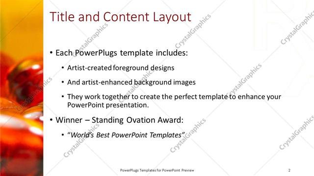 Title and Content presentation slide layout