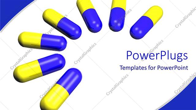  Presentation with capsules - A number of capsules together with white background