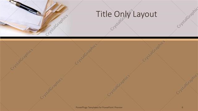 Title Only presentation slide layout