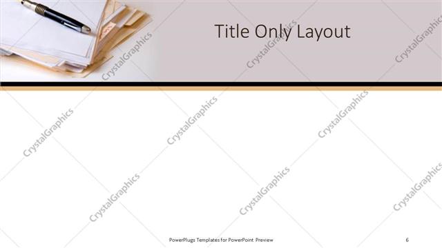 Title Only presentation slide layout