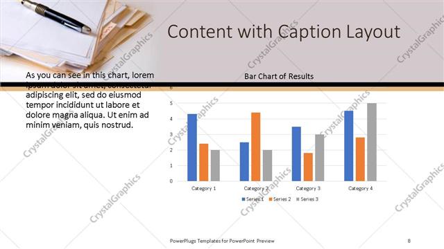 Content with Caption presentation slide layout